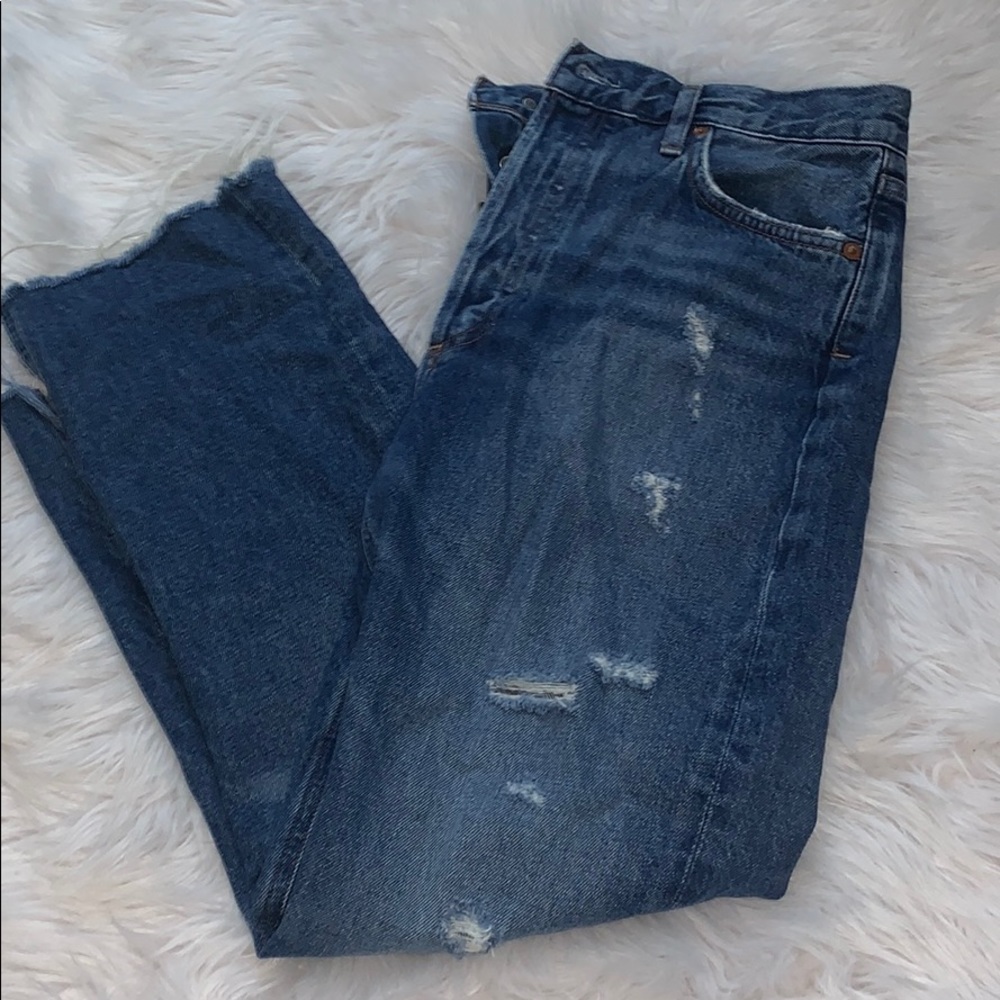 AGOLDE Riley high rise straight jeans